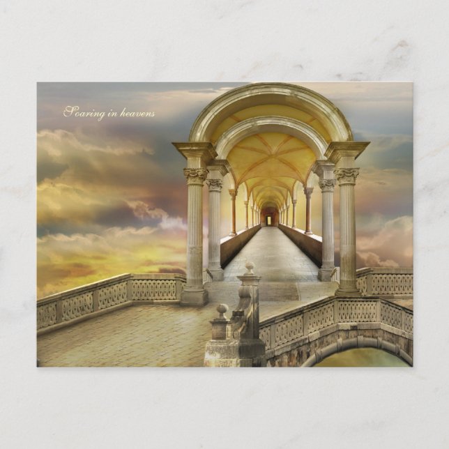 Im Himmel steil Postkarte (Vorderseite)