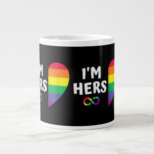 Im hishs mine passend für stolde lesbische coupl Jumbo-Tasse