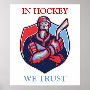 IM HOCKEY VERTRAUEN WIR POSTER