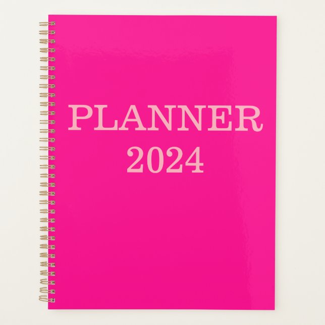 "I'm Hübsch Pink" Planer 2024 (Vorderseite)