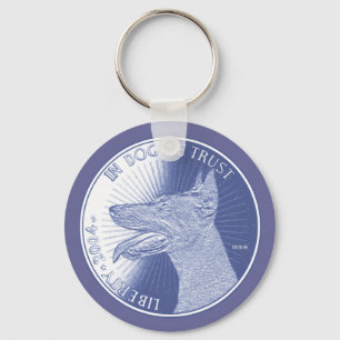 Im Hund Schlüsselanhänger