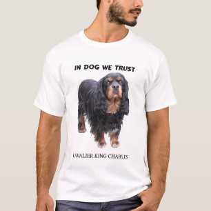 Im Hund wir Trush Schwarzes und TAN-Kavalier T-Shirt