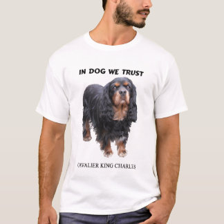 Im Hund wir Trush Schwarzes und TAN-Kavalier T-Shirt