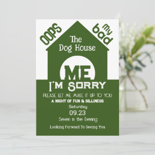 Im Hundehaus tut mir leid Einladung