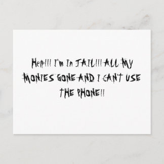 Im In Jail J/K Postkarte