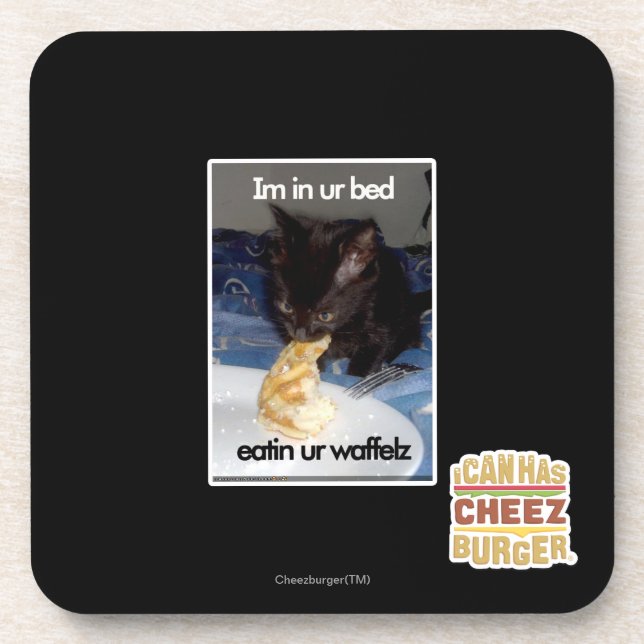 Im in ur Bett Getränkeuntersetzer (Vorderseite)