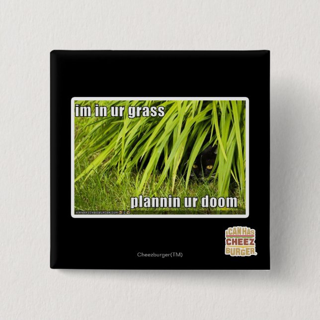 im in ur Gras Button (Vorderseite)