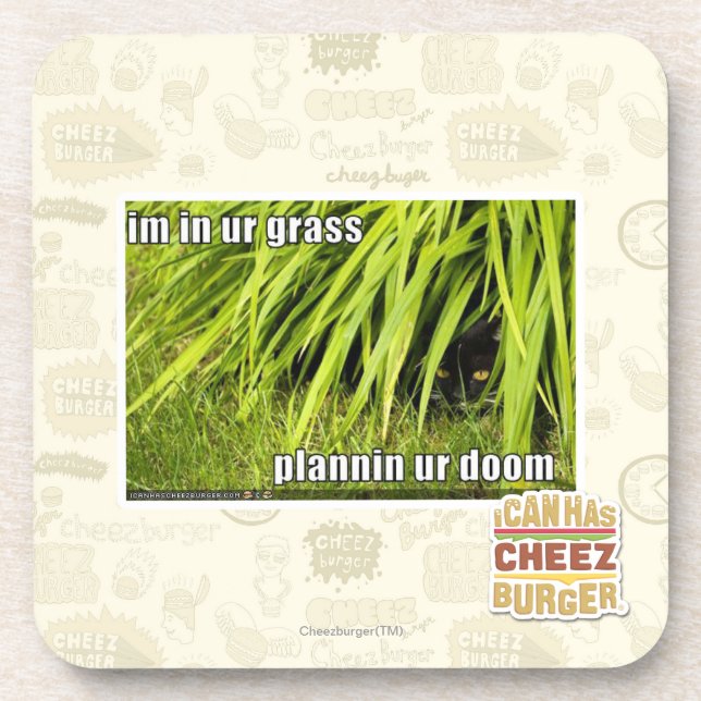 im in ur Gras Untersetzer (Vorderseite)