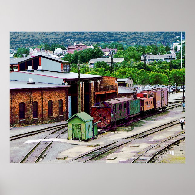 Im Innenhof des Zuges Poster (Vorne)