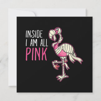 Im Inneren bin ich ganz rosa Flamingo | Funny Flam Einladung