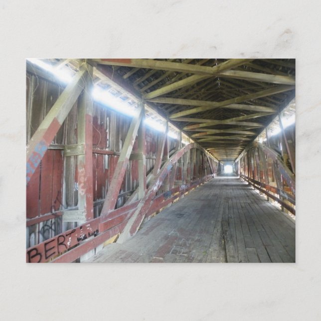 Im Inneren der alten Brücke Postkarte (Vorderseite)