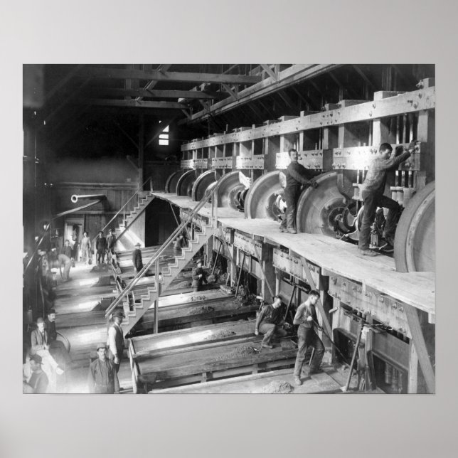 Im Inneren der Deadwood Terra Gold Briefmarke Mill Poster (Vorne)