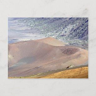 Im Inneren des Haleakala-Kraters, Maui, Hawaii, US Postkarte
