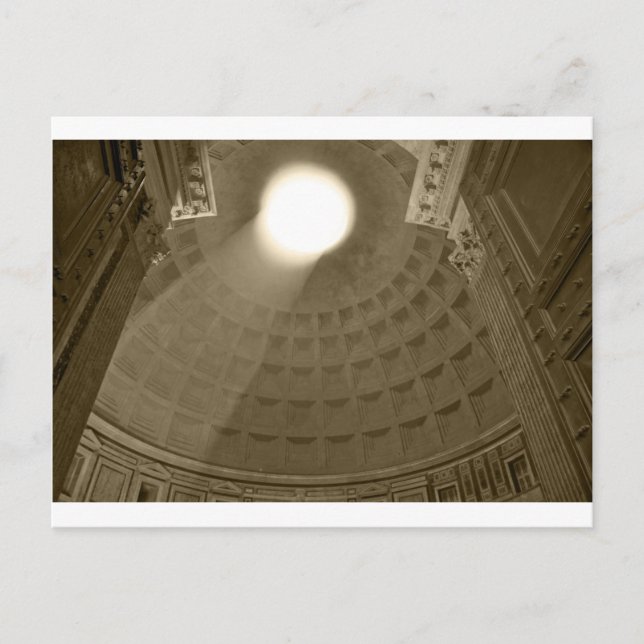 Im Inneren des Pantheon, Rom Postkarte (Vorderseite)
