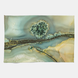 Im Inneren eines halb wertvollen Steins Geschirrtuch