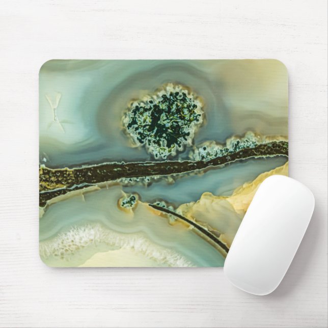 Im Inneren eines halb wertvollen Steins Mousepad (Mit Mouse)