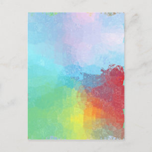 Im Inneren eines Regenbogens Postkarte