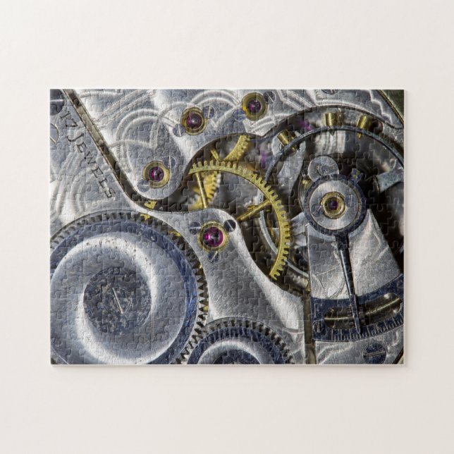 Im Inneren eines Taschenuhrpuzzles Puzzle (Horizontal)