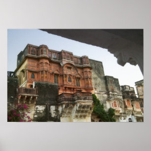 Im Inneren von Royal Ghanerao Castle, Rajasthan, I Poster