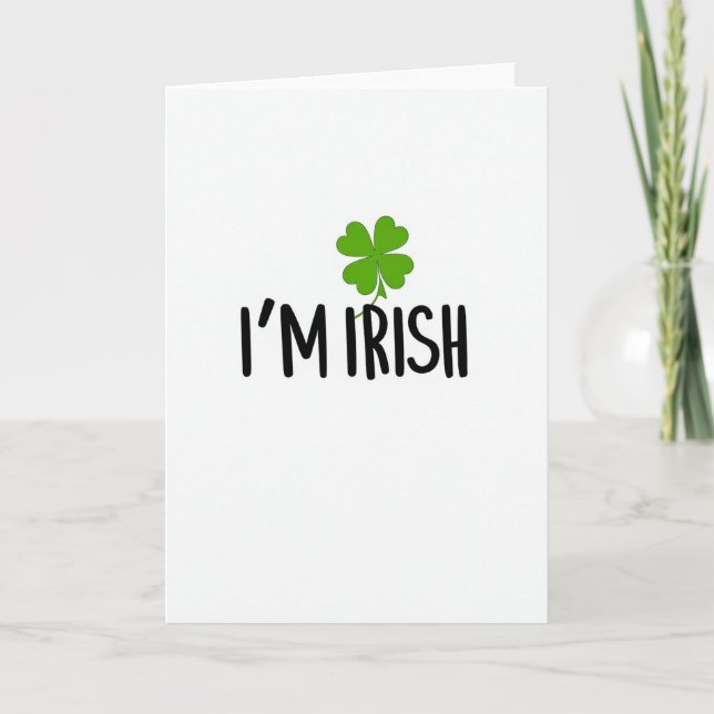 Im Irish Clover Pride Karte (Vorderseite)