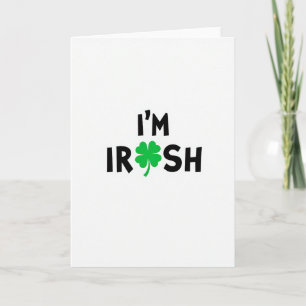 Im Irish Shamrock Pride Card Karte