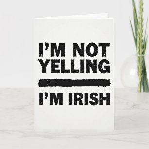 Im Irish Statement Card Karte