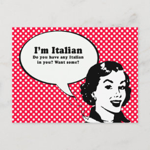 IM ITALIAN - WILL DU ITALIENISCH IN DIR POSTKARTE