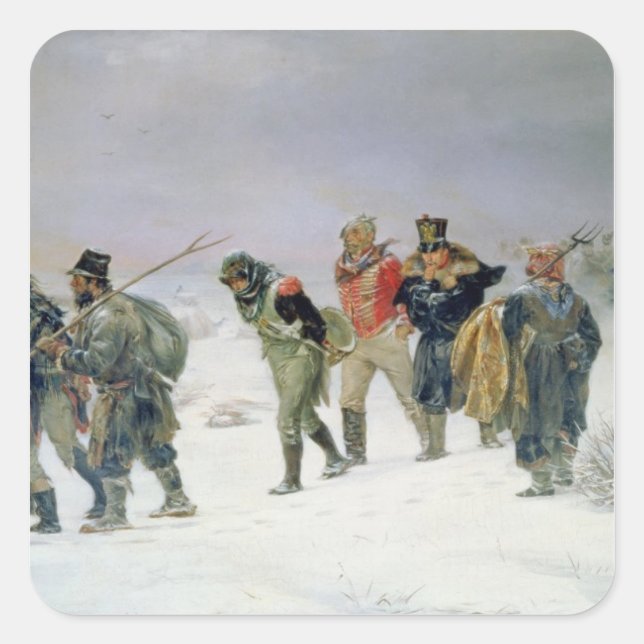 Im Jahr 1812, 1874 Quadratischer Aufkleber (Vorderseite)