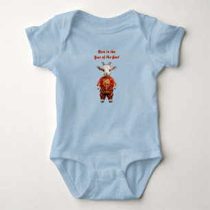 Im Jahr des Ziegen-Babys-Body Baby Strampler
