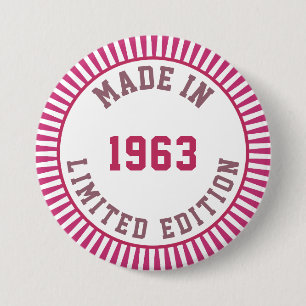 Im Jahre 1963 gemacht Button