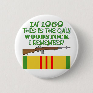 Im Jahre 1969 das einzige Woodstock erinnere mich Button