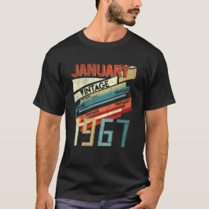 Im Januar 1967 geboren 530 Jahre alt Retro Vintage T-Shirt