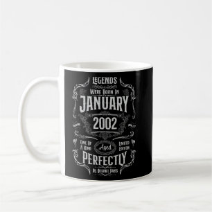 Im Januar 2002 waren die 21. Geburtstagslegenden G Kaffeetasse