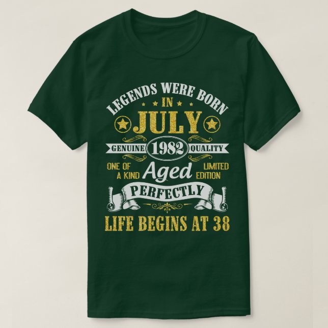 Im Juli 1982 waren die Legenden Geboren T-Shirt (Design vorne)