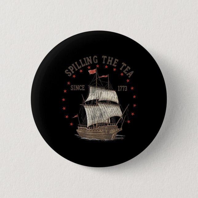 Im Juli die Teeausbreitung seit 1773 Geschichte Le Button (Vorderseite)