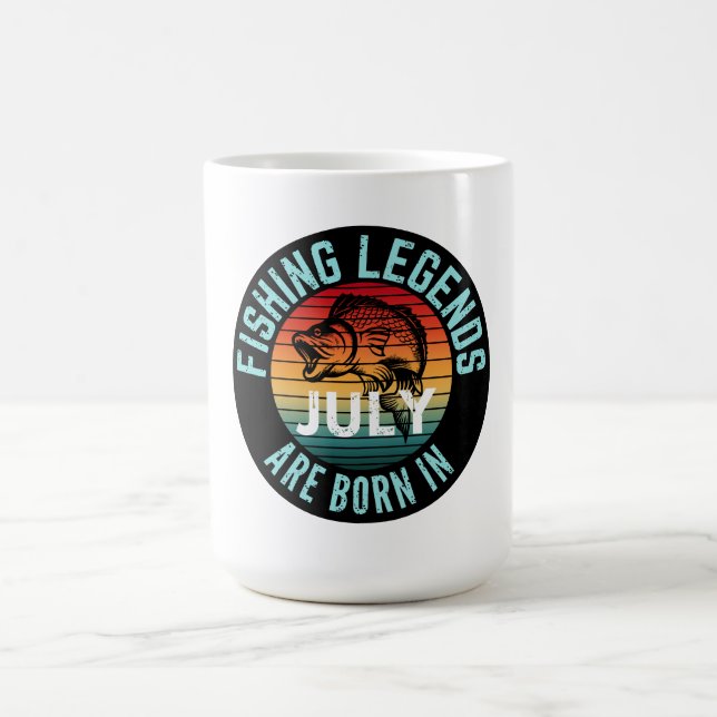 IM JULI SIND DIE FISCHEREI GEBOREN KAFFEETASSE (Mittel)