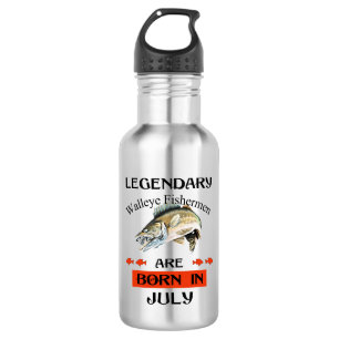 Im Juli sind die legendären Walleye-Fischer Gebore Edelstahlflasche