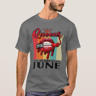 Im Juni 1997 wurde die Königin Geborenen Lippenmäd T-Shirt