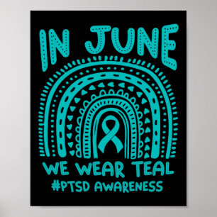 Im Juni tragen wir Aquamarine #pses Awareness Poster