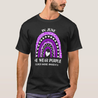 Im Juni tragen wir ein Lila Bewusstsein für den Mi T-Shirt