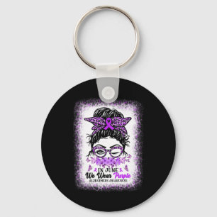 Im Juni tragen wir eine Lila Alzheimer-Sensibilisi Schlüsselanhänger