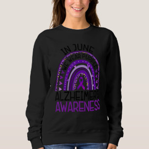 Im Juni tragen wir eine Lila Alzheimer-Sensibilisi Sweatshirt