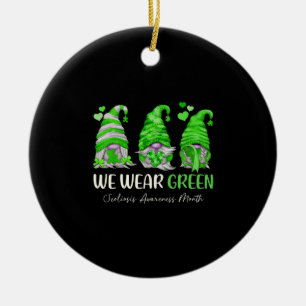 Im Juni tragen wir grüne Scoliose Awareness Month Keramik Ornament