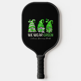 Im Juni tragen wir grüne Scoliose Awareness Month Pickleball Schläger