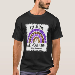 Im Juni tragen wir Lila für Vitiligo Awareness Ble T-Shirt