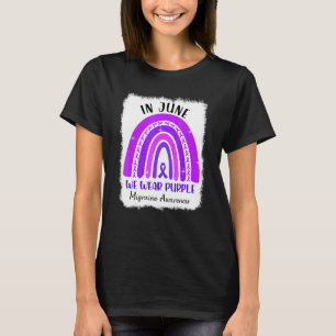Im Juni tragen wir lila Migränebewusstsein Lila R T-Shirt