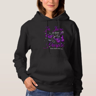 Im Juni tragen wir lila Schmetterling Chronische M Hoodie
