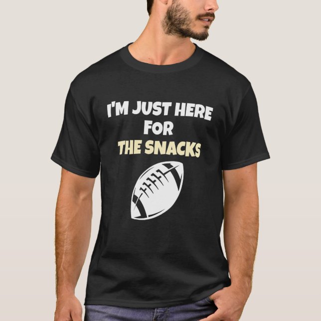 I'm Just Here For The Snacks  Fantasy Football Lea T-Shirt (Vorderseite)