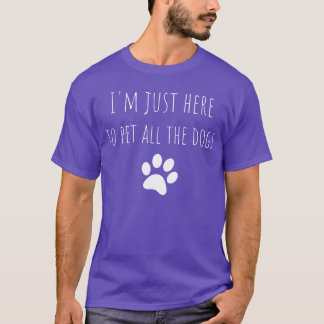 IM Just Hereo Pet Allhe Hunde Funny Dog Retro-Retr T-Shirt