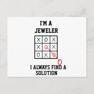 Im Juwelier finde ich immer eine Lösung Postkarte